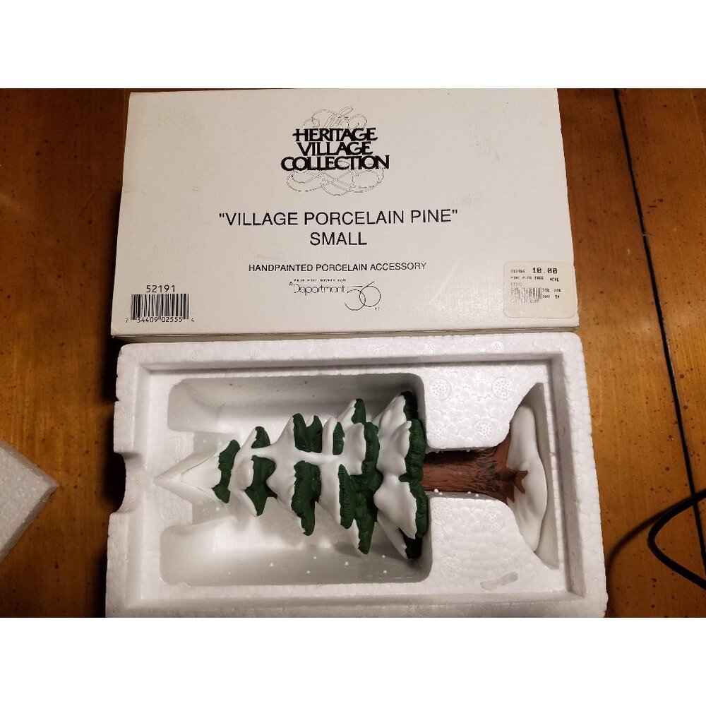 "Village Porcelain Pine" Small #5219-1 Heritage Village Collection -Retired-